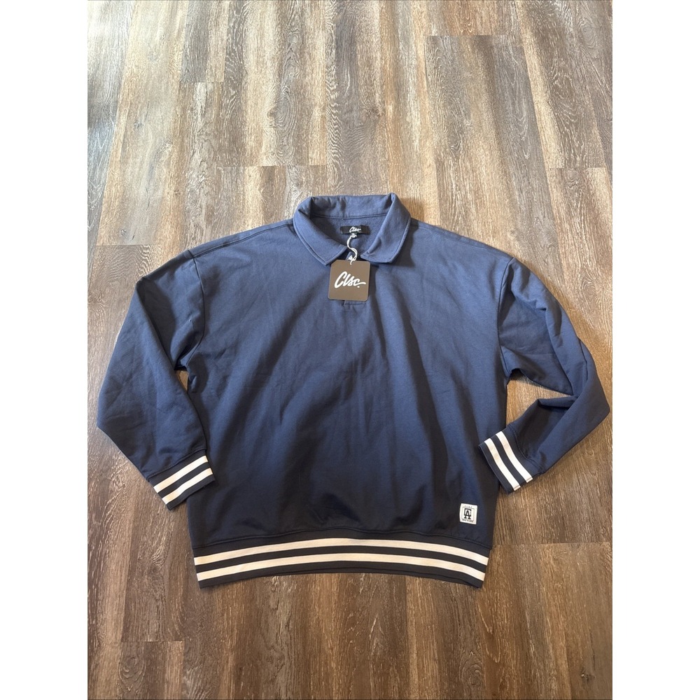 CLSC Men's XL Fleece Pullover Color Navy NWT Sucks To Suck
